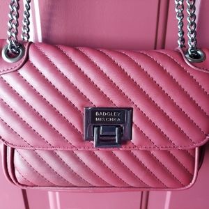 Badgley Mischka Quilted Vegan Leather Xbody